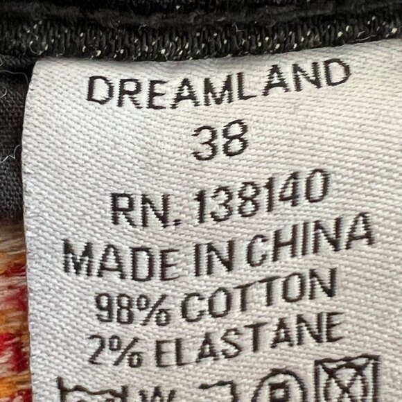 Dreamland Men's Denim Jeans Size 38 Maneuver Pierced Rinse Black 1st Gen - Picture 11 of 11